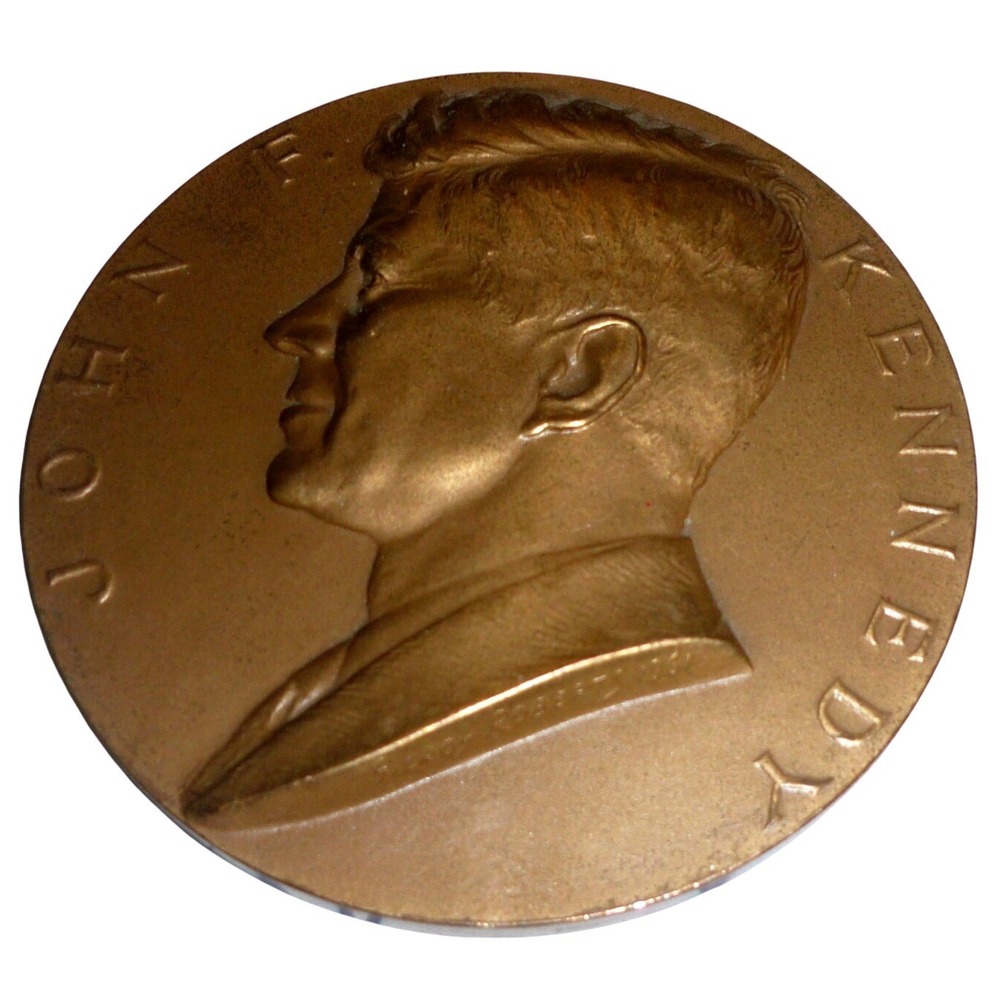 Vintage 1961 JFK Presidential Inauguration‎ Bronze Medal Medallic Art Co. 2.75"